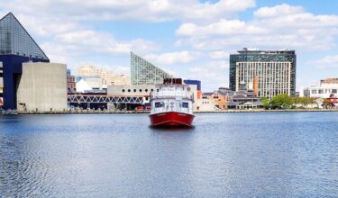 Sightseeing cruise in the Baltimore Inner Harbor.